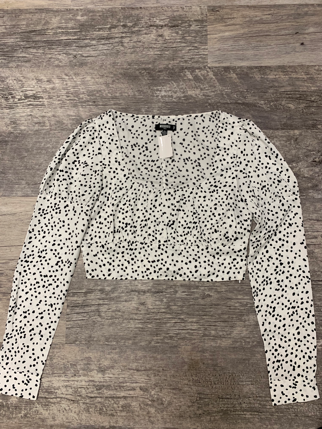 Missguided Long Sleeve Top Size Medium