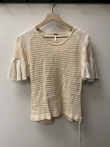 Free People Short Sleeve Top Size Large